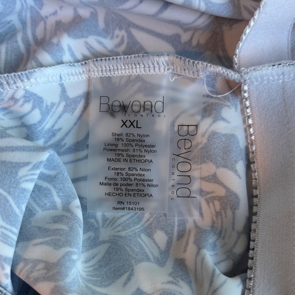 NWT Beyond Control Swim Dress Women XXL Navy New Floral Tummy Control - Picture 9 of 9